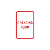 Portrait Round Changing Room Sign
