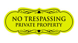 Signs ByLITA Designer No Trespassing Private Property Sign
