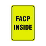 Portrait Round Facp Inside Sign