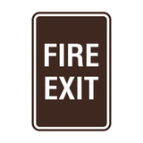 Portrait Round Fire Exit Sign