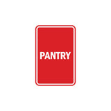 Portrait Round Pantry Sign