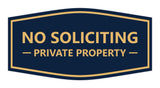 Signs ByLITA Fancy No Soliciting Private Property Sign