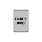 Portrait Round Faculty Lounge Sign