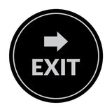 Signs ByLITA Circle Exit-Right Sign