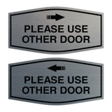 Signs ByLITA Fancy Please Use Other Door Sign Set