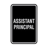 Portrait Round Assistant Principal Sign
