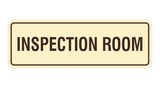Standard Inspection Room Sign