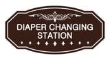 Victorian Diaper Changing Station Sign