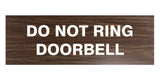 Signs ByLITA Basic Do Not Ring Doorbell Sign