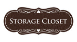 Signs ByLITA Designer Storage Closet Sign