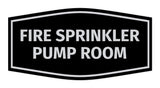 Signs ByLITA Fancy Fire Sprinkler Pump Room Sign with Adhesive Tape, Mounts On Any Surface, Weather Resistant, Indoor/Outdoor Use