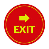 Signs ByLITA Circle Exit-Right Sign