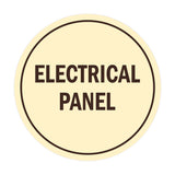 Signs ByLITA Circle Electrical Panel Sign