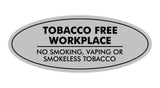Signs ByLITA Oval Tobacco Free Workplace No Smoking Sign