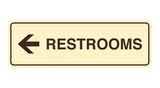 Signs ByLITA Standard RESTROOM (LEFT ARROW) Sign