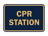 Signs ByLITA Classic CPR Station Sign