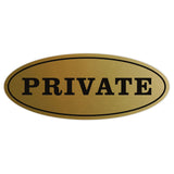Oval PRIVATE Sign