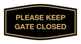 Signs ByLITA Fancy Please Keep Gate Closed Sign