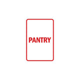 Portrait Round Pantry Sign
