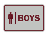 Signs ByLITA Classic Boys (male bathroom icon) Sign