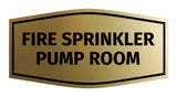 Signs ByLITA Fancy Fire Sprinkler Pump Room Sign with Adhesive Tape, Mounts On Any Surface, Weather Resistant, Indoor/Outdoor Use