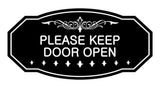 Victorian Please Keep Door Open Wall or Door Sign