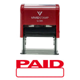 Basic Paid Self Inking Rubber Stamp