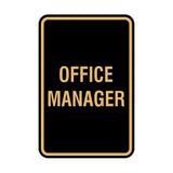 Portrait Round Office Manager Sign