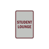 Portrait Round Student Lounge Sign