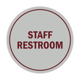 Signs ByLITA Circle Staff Restroom Sign