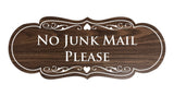 Signs ByLITA Designer No Junk Mail Please Sign