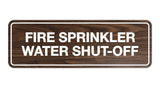 Signs ByLITA Standard Fire Sprinkler Water Shut-Off Sign