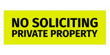 Signs ByLITA Basic No Soliciting Private Property Sign