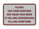 Classic Framed Please Use Hand Sanitizer and Wear Face Mask Sign