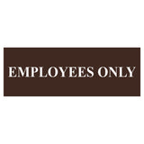 Basic Employees Only Door / Wall Sign