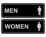 Standard Men Women Restroom Sign (Set of 2)