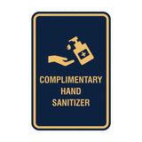 Portrait Round Complimentary Hand Sanitizer Sign