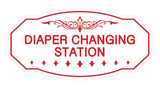 Victorian Diaper Changing Station Sign