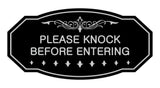 Victorian Please Knock Before Entering Sign