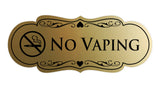 Signs ByLITA Designer No Vaping Sign