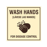 Signs ByLITA Square Wash Hands For Disease Control Sign