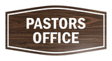 Signs ByLITA Fancy Pastors Office Sign with Adhesive Tape, Mounts On Any Surface, Weather Resistant, Indoor/Outdoor Use