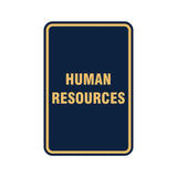 Portrait Round Human Resources Sign