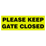 Basic PLEASE KEEP GATE CLOSED Sign