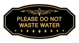 Victorian Please Do Not Waste Water Sign