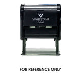 For Reference Only Self Inking Rubber Stamp