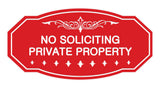 Signs ByLITA Victorian No Soliciting Private Property Sign