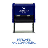 Personal And Confidential Rubber Stamp