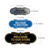 Designer Welcome to Our Store Wall or Door Sign