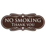 Designer NO SMOKING Thank You Sign